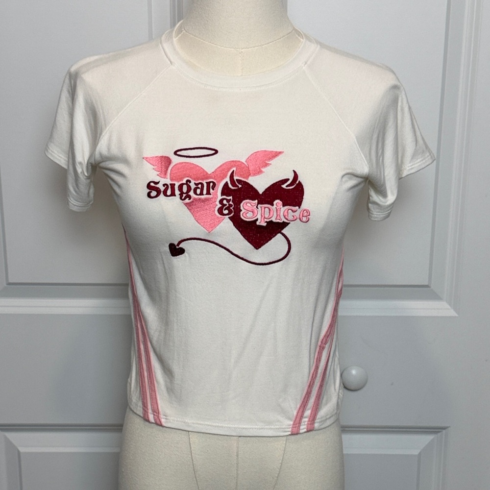 ❤️🩷 O-Mighty Sugar & Spice Baby Tee (M)